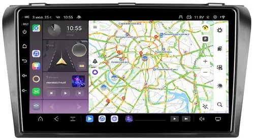Магнитола для Mazda 3, Axela 2003-2009 - Kuberg OL-9503 QLed, Android 13, Быстрейшая, CarPlay, SIM-слот