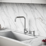 Смеситель для кухни из нержавеющей стали Sancos Stainless, с поворотным Г изливом, SC12002SS, арт. SC12002SS