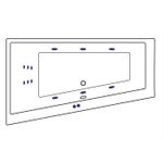 Акриловая ванна Excellent Sfera Slim L Line 170x100 WAEX.SFL17S.LINE