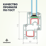 Пластиковое окно пвх, одностворчатое, фрамуга.