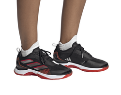 Женские Кроссовки теннисные Adidas Avacourt Clay - core black/taupe met/better scarlet