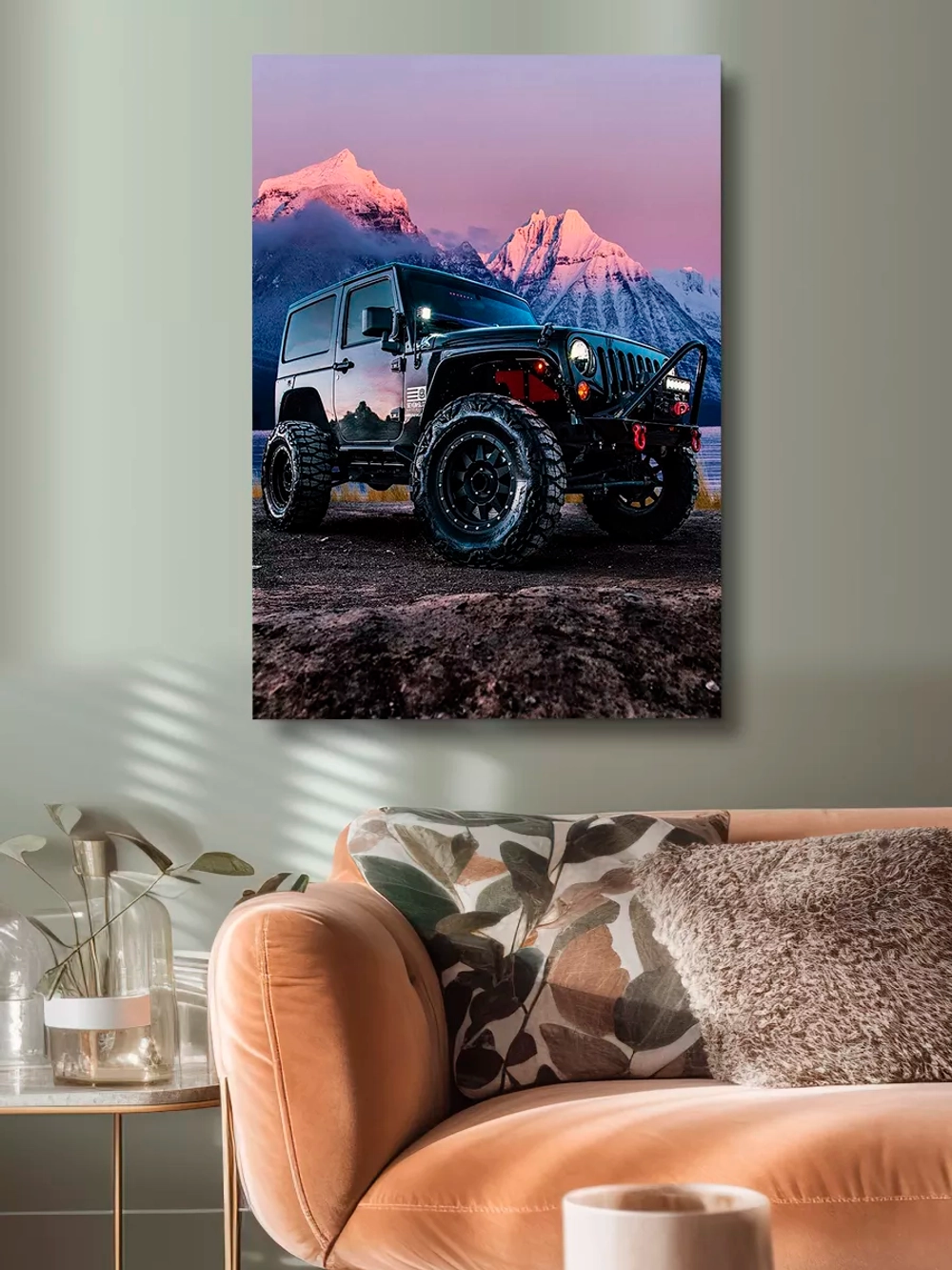 Интерьерная картина "Jeep Wrangler", 50х70см 1шт.