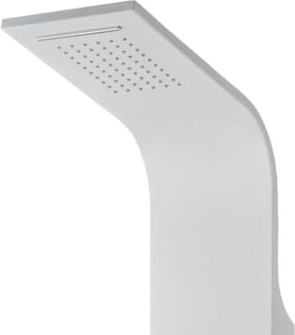 Душевая панель Galaxy White с гидромассажем и изливом