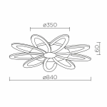 Потолочный светильник LED4U L1417-9 CR