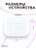 Чехол для Airpods Pro Gurdini прорезиненный soft touch c карабином Фиолетовый