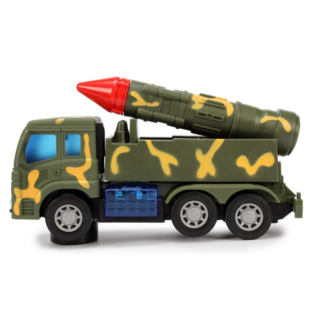 Машина Военная на бат. 24см, коробка 107-6