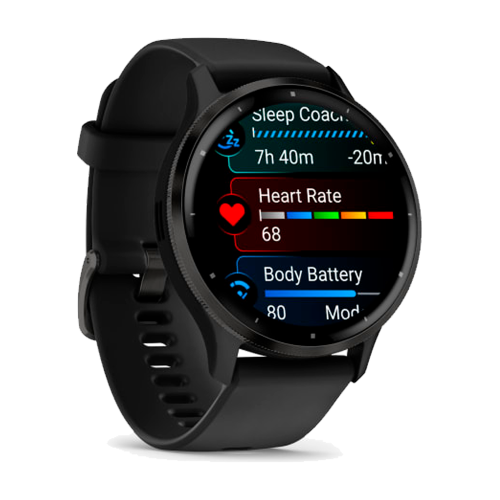 Умные часы Garmin Venu 3, 45mm, Black (010-02784-51)