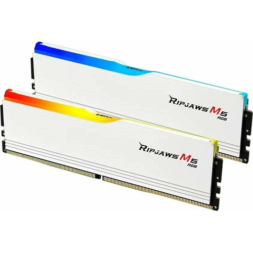 Модуль памяти DIMM DDR5 32Gb, 6400Mhz, 2x16Gb, G.Skill Ripjaws M5 RGB White (F5-6400J3648F16GX2-RM5RW)
