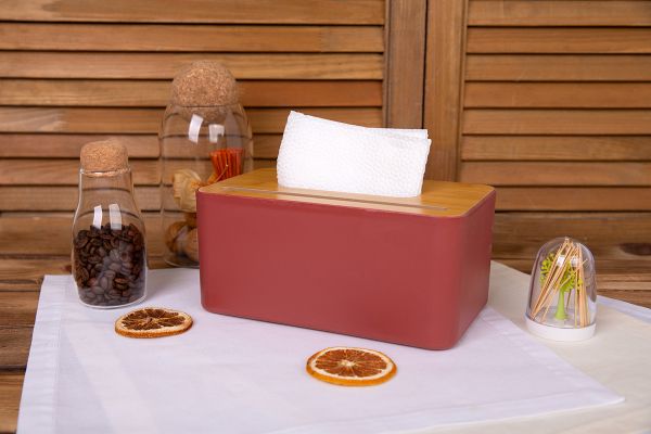 Салфетница 21х13х10 см, №02 красная, Stilerra home PFH-041