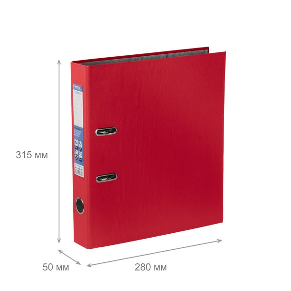 Регистратор PVC 50 мм, 50 шт, Classic A4 арочный механ. (разб.), красный 251804, Expert Complete