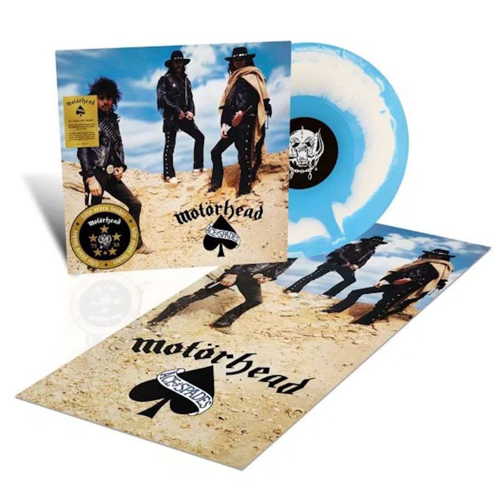 Motorhead. Ace Of Spades (Blue&White LP, 50th Ann., Half Speed) + постер. Новая запечатанная виниловая пластинка