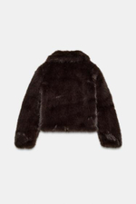 Короткое искусственное меховое пальто - ZARA