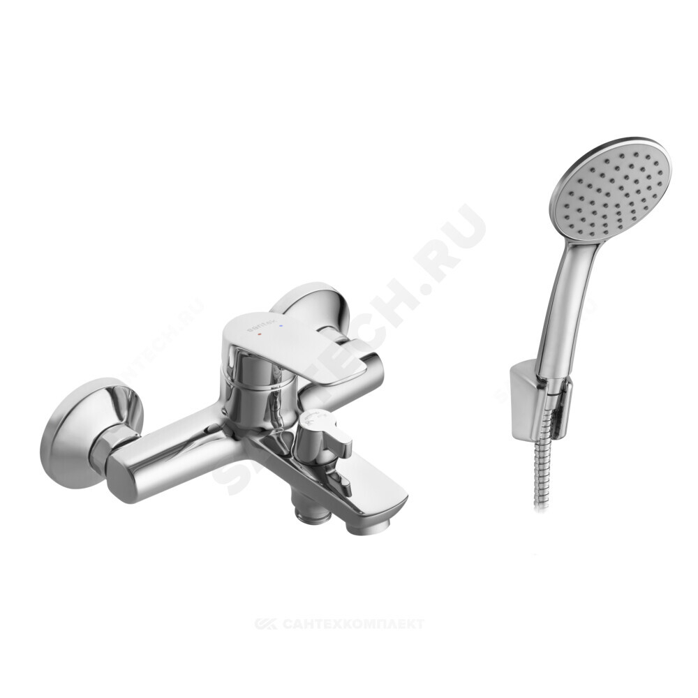 Смеситель для ванны с душем одноручный Марион Santek WH5A10006C001