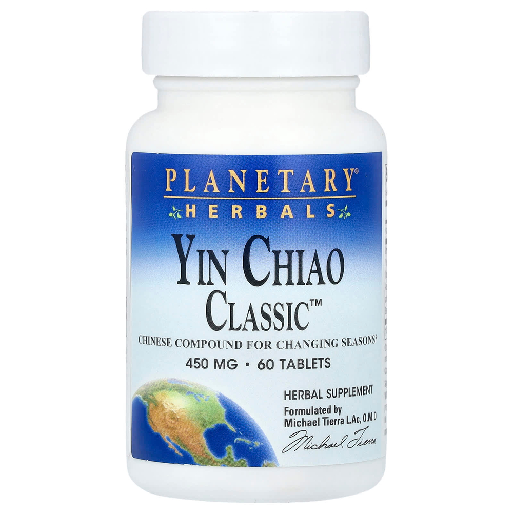 Planetary Herbals, Yin Chiao Classic ™, 60 таблеток