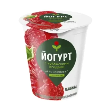 Йогурт Кубанская малина 3,5% Агрокомплекс 300гр
