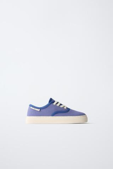 ZARA - FRUIT OF THE LOOM™ ТЕКСТИЛЬНЫЕ КЕДЫ, СИНИЙ