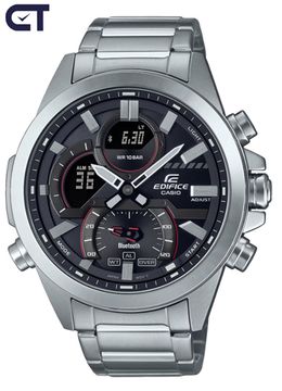 CASIO ECB-30D-1ADF мужские часы — стальной EDIFICE с Bluetooth и таймером расписания