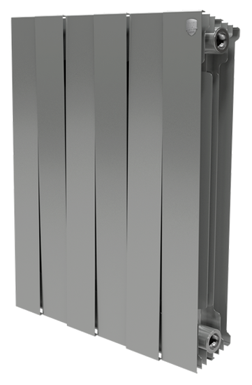 Биметаллический радиатор Royal Thermo PianoForte 500 Silver Satin - 6 секций