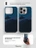 Чехол накладка iPhone 15 Pro Max 6.7" Gurdini Carbon Design (Magsafe &amp; Lense holder) Mountain Blue