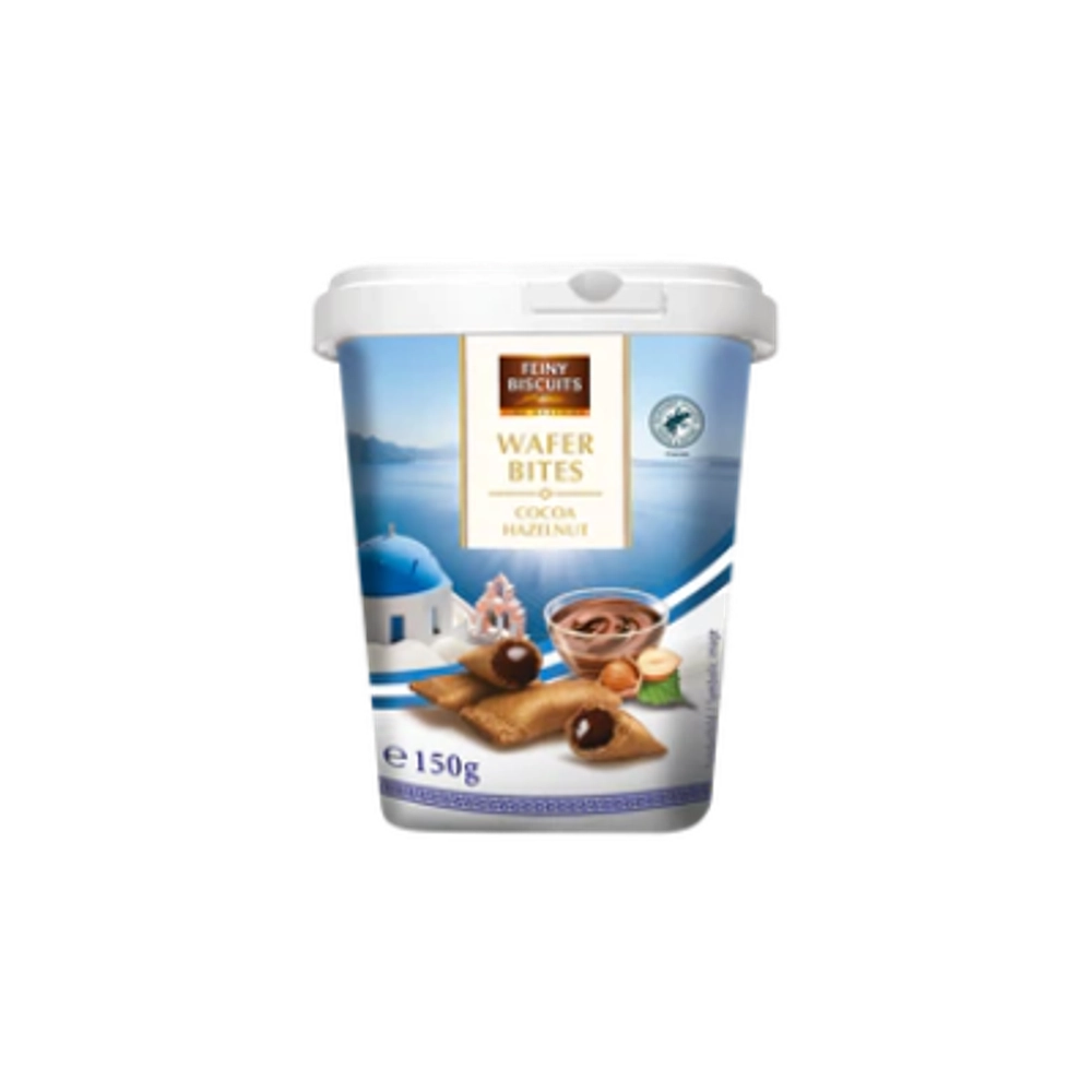 Вафельные подушечки с шоколадно-ореховым кремом ТМ Feiny Biscuits, 150 г