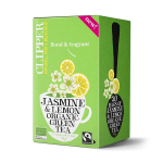 Чай зеленый CLIPPER "Jasmine & lemon" с лимоном и жасмином 20 пакетиков 34 г (из Финляндии)
