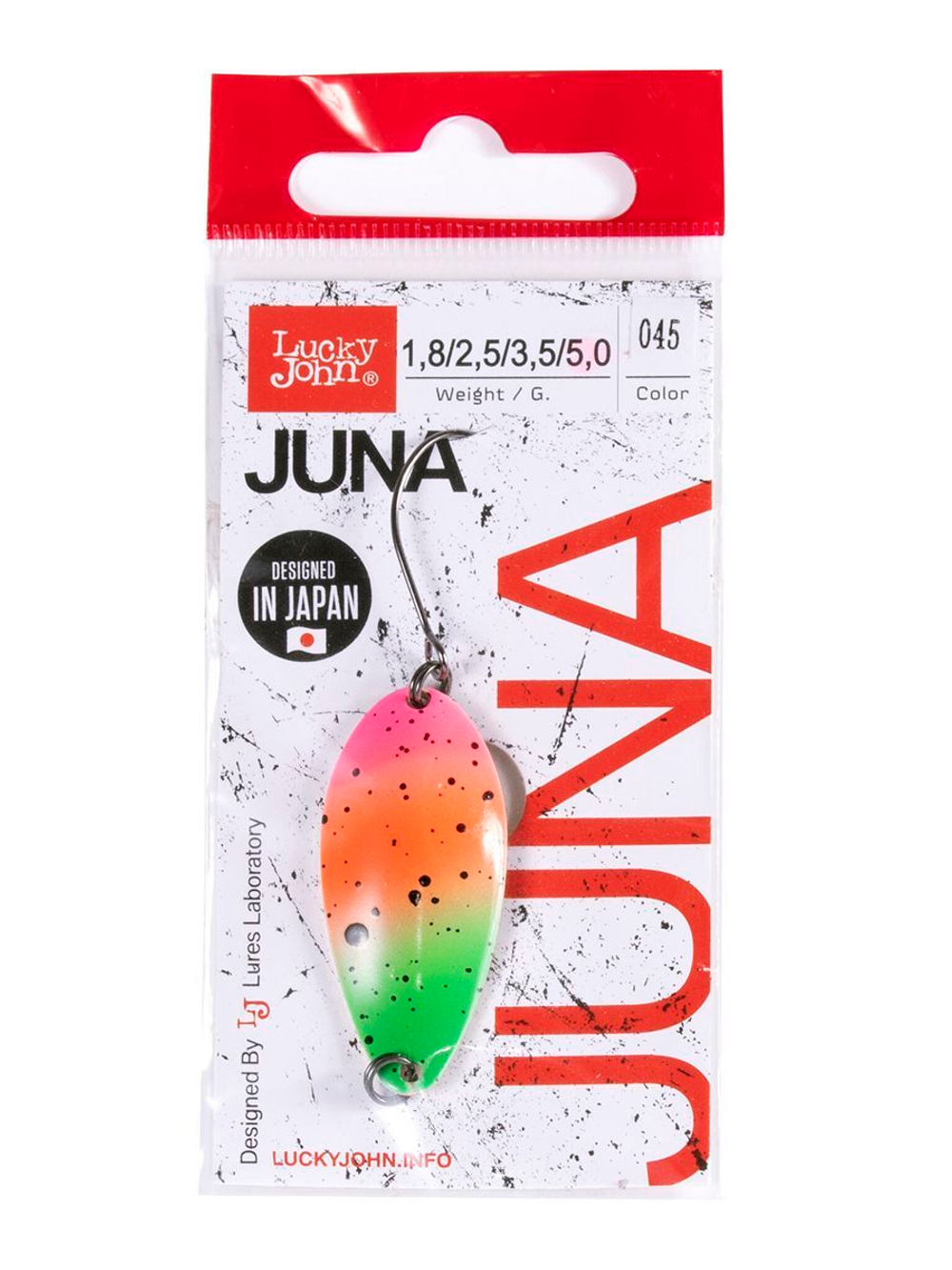 Блесна колеблющаяся Lucky John JUNA длина 30мм/2,5г 046