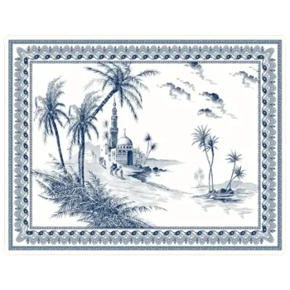 Поднос сервировочный Gien Depareillees Bleu (46.4 x 36.4 см)