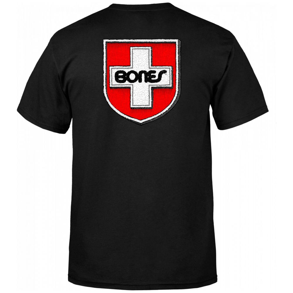 Футболка BONES SWISS SHIELD (BLACK)