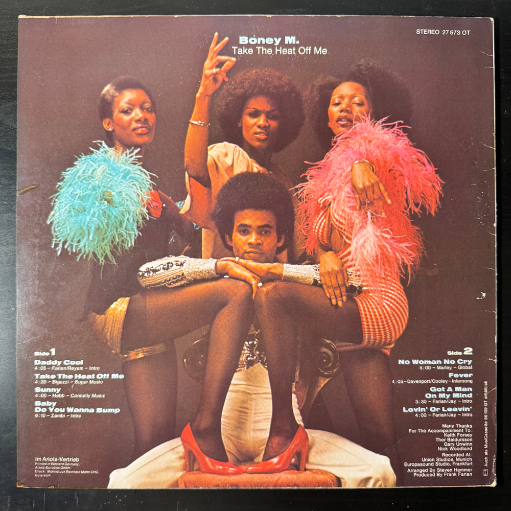 Виниловая пластинка Boney M. ‎– Take The Heat Off Me LP