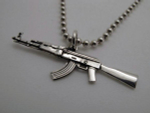 Подвеска из серебра "AK47" AZP-53-50