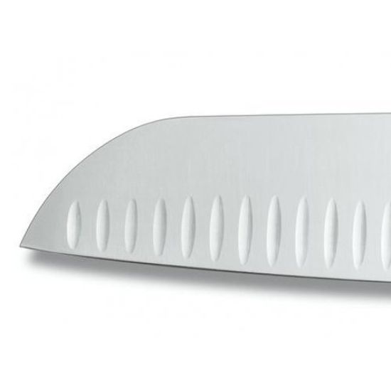 Кухонный нож Victorinox "Santoku" чёрный, лезвие 17 см