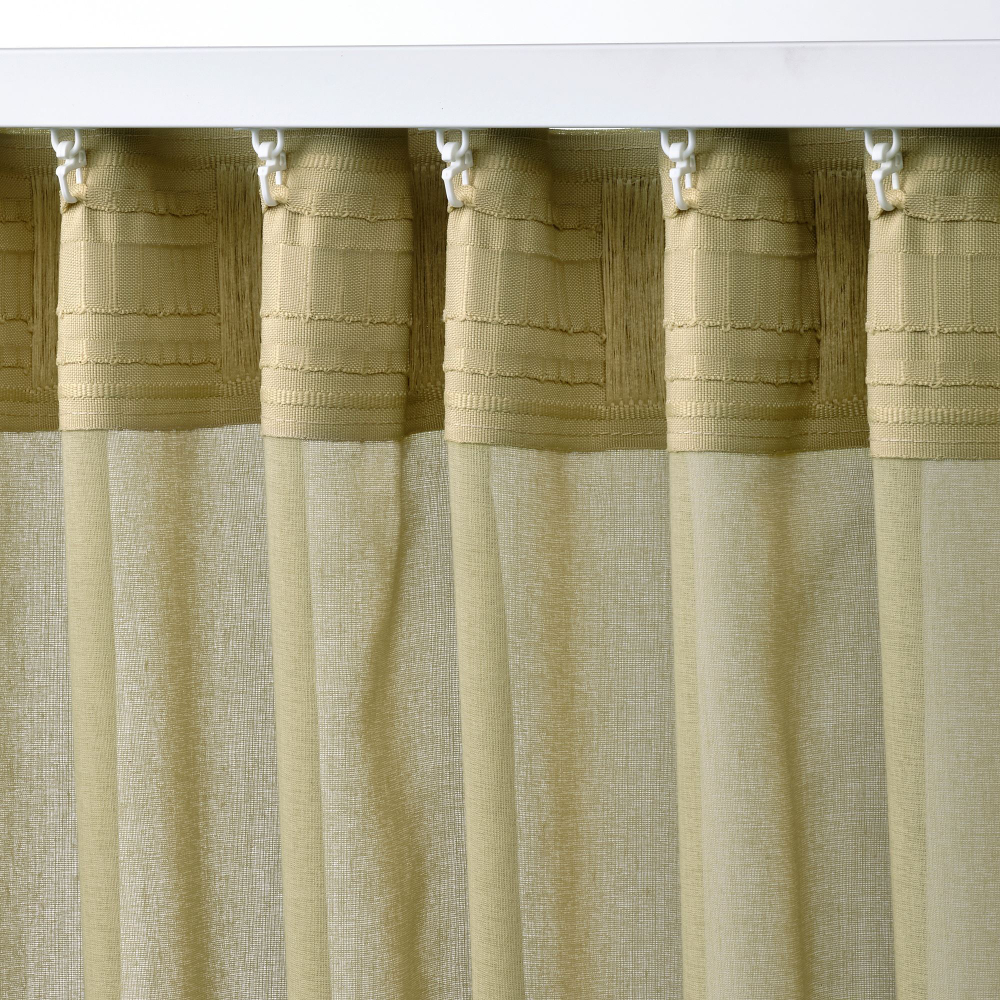 Комплект штор IKEA ROSENROBINIA (РОЗЕНРОБИН), Салатовый, 145x250 см, 2 шт