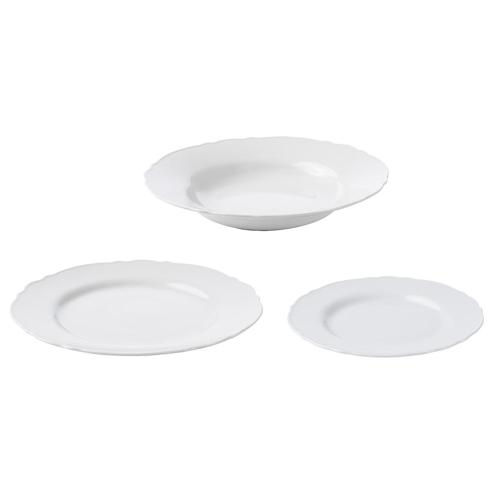 IKEA UPPLAGA  (ИКЕА УППЛАГА)  -  Сервиз, 18 штук, белый