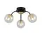 Люстра потолочная Rilon 35818/3 BLACK+GOLD, 3×40 Вт, золотая и чёрная