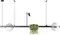 Подвесной светильник Jardin 10121/D Dark grey Loft It
