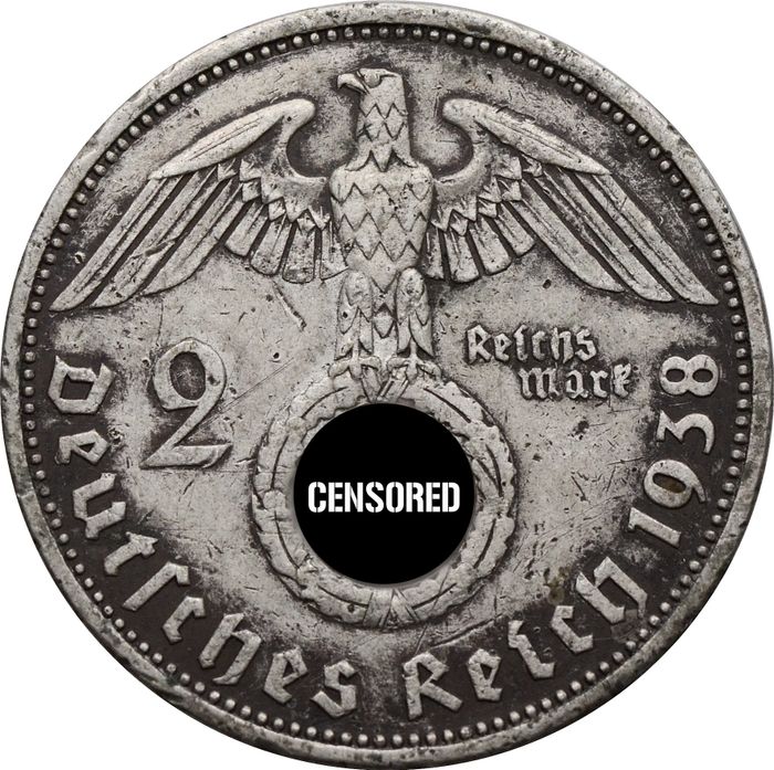 2 рейхсмарки 1938 Германия (Третий рейх) "A"