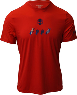 Мужская теннисная футболка Hydrogen Tech T-Shirt - red