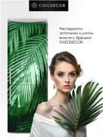 Наклейка интерьерная на холодильник Пальма зеленая