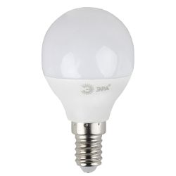 Лампа светодиодная ЭРА STD LED P45-7W-827-E14 7Вт шар теплый белый свет Е14 | Лампы cветодиодные Шар (G/P)