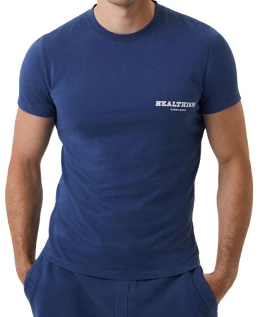 Мужская теннисная футболка Björn Borg Stockholm T-shirt - небесный