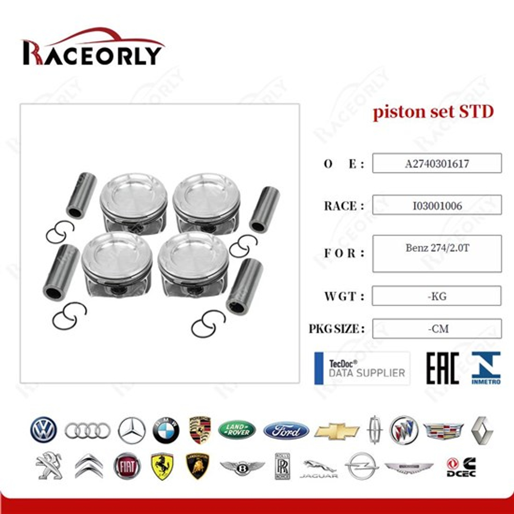 Поршни комплект STD Mercedes-Benz 2.0 M274