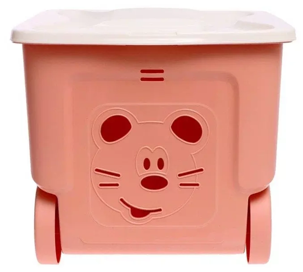 Ящик на колесах Lalababy Play with Me 50л персиковая карамель