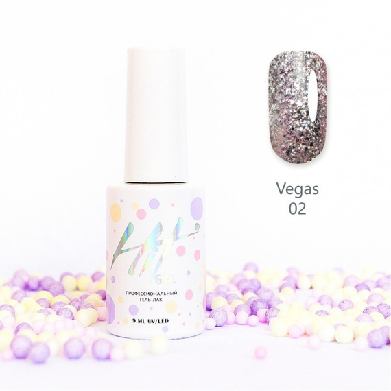Гель-лак ТМ "HIT gel" №02 Vegas, 9 мл