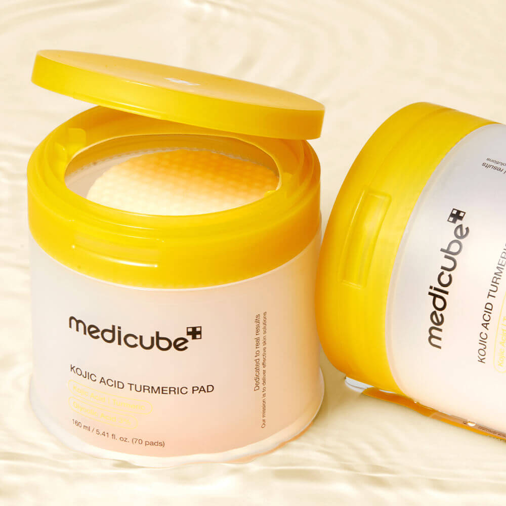 Medicube Kojic Acid Turmeric Pad отшелушивающие тонер-пэды с койевой кислотой и куркумой против пигментации
