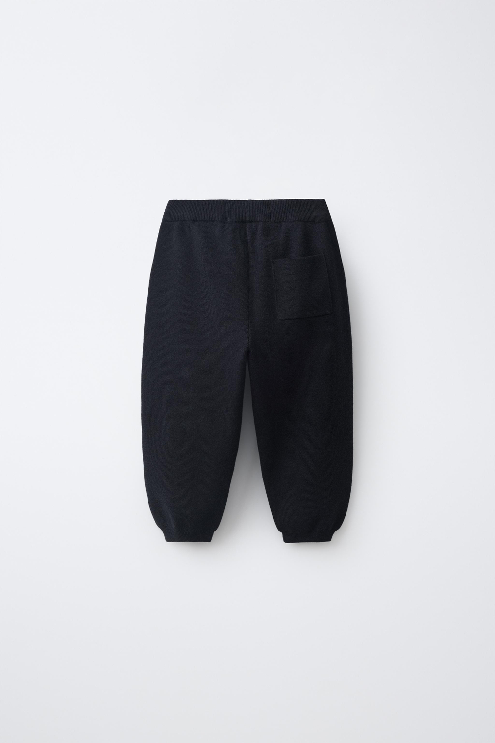 ZARA ТРИКОТАЖНЫЕ БРЮКИ-ДЖОГГЕРЫ, МОРСКОЙ СИНИЙ