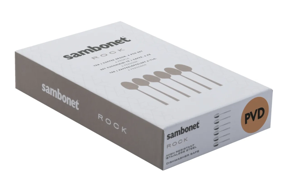 Sambonet Набор из 6 кофейных/чайных ложек Taste, золото с PVD-покрытием 52553GA6