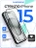 Стекло противоударное iPhone 15 6.1" Gurdini 3D Premium Glass черное