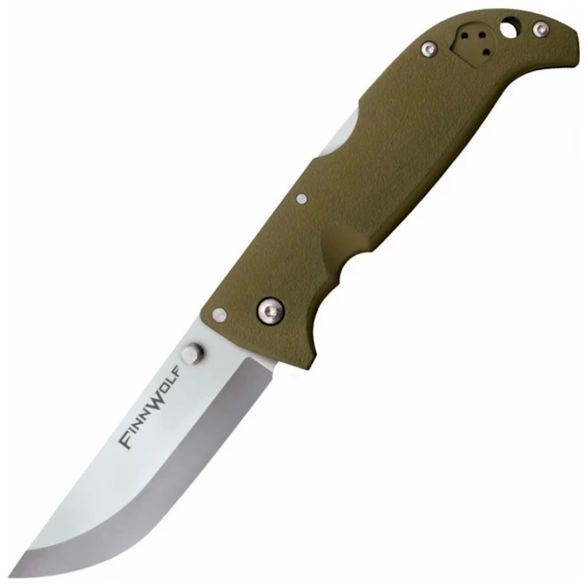 Цена наНож складной Cold Steel Finn Wolf, сталь AUS-8A, рукоять Griv-Ex™, оливковый