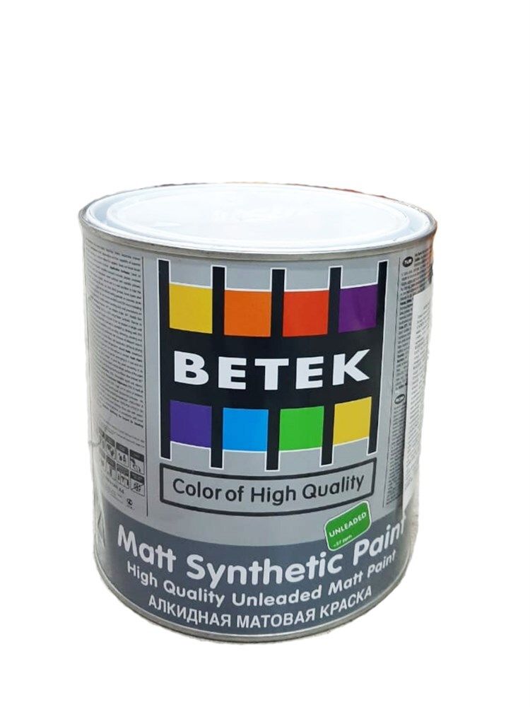 КРАСКА BETEK SYNTHETIC PAINT MATT АЛКИДНАЯ МАТОВАЯ 0,75Л КРАСКА BETEK SYNTHETIC PAINT MATT АЛКИДНАЯ МАТОВАЯ 0,75Л