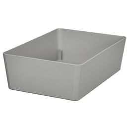 Короб для хранения IKEA KUGGIS (КУГГИС), Пластик, Светло-серый, 18x26x8 см